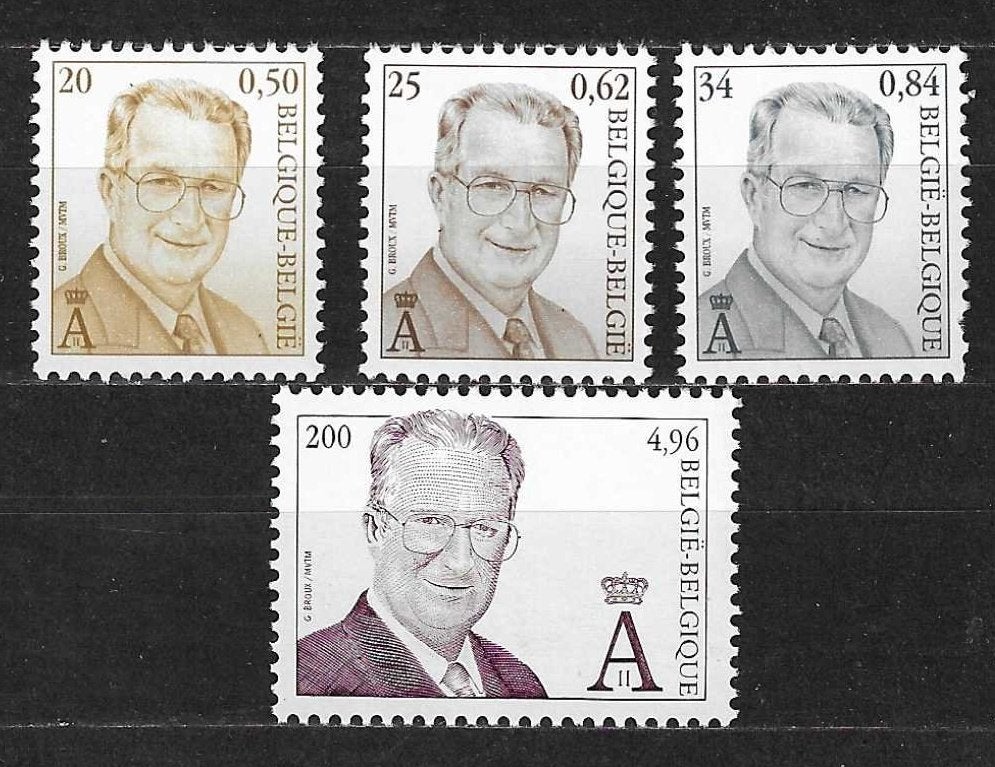 Belgique OPC 2980-83 S.M. le Roi Albert II **, Neuf, Enlèvement ou Envoi, Non oblitéré, Chefs d'Etat