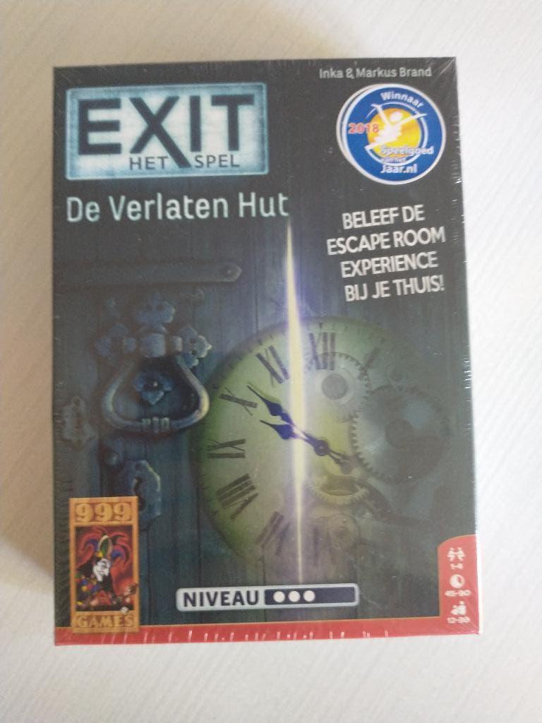Exit: Het spel - De Verlaten Hut (999 Games), Hobby en Vrije tijd, Ophalen of Verzenden, Nieuw, 999 games
