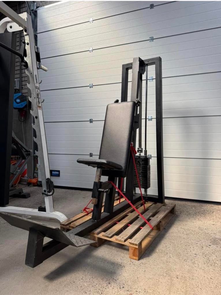 Gym 80 French press / overhead tricep machine / Black, Sport en Fitness, Fitnessmaterialen, Gebruikt, Overige typen, Armen, Benen