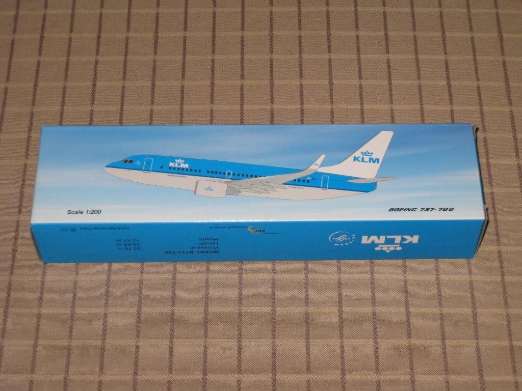 Schaalmodel 1:200 KLM Boeing 737-700, Verzamelen, Ophalen, Schaalmodel