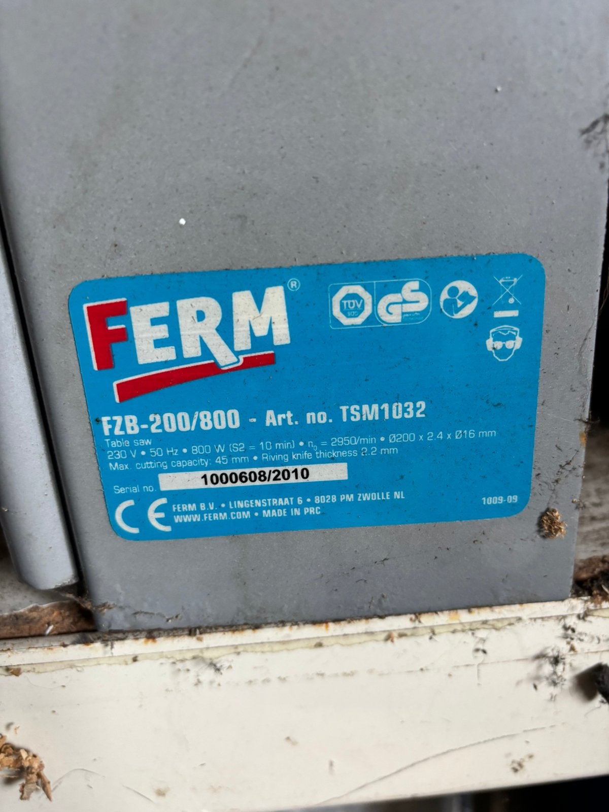 Tafelzaag, Enlèvement, Utilisé