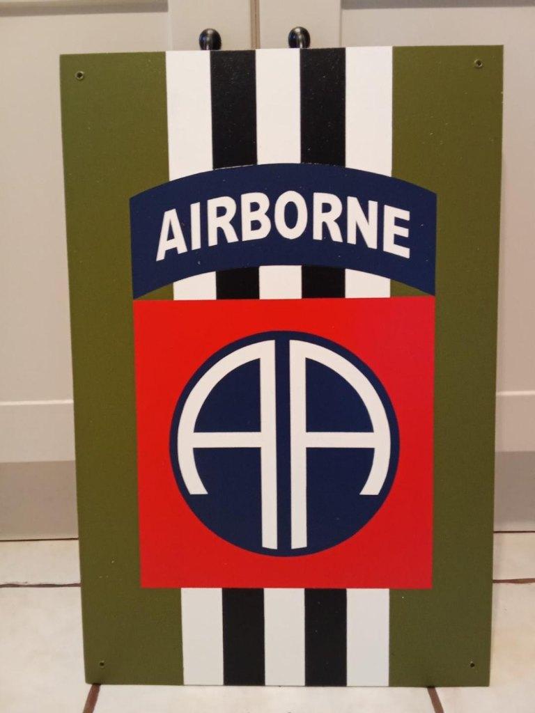 Panneau US WW2 : 82nd AIRBORNE, Enlèvement ou Envoi