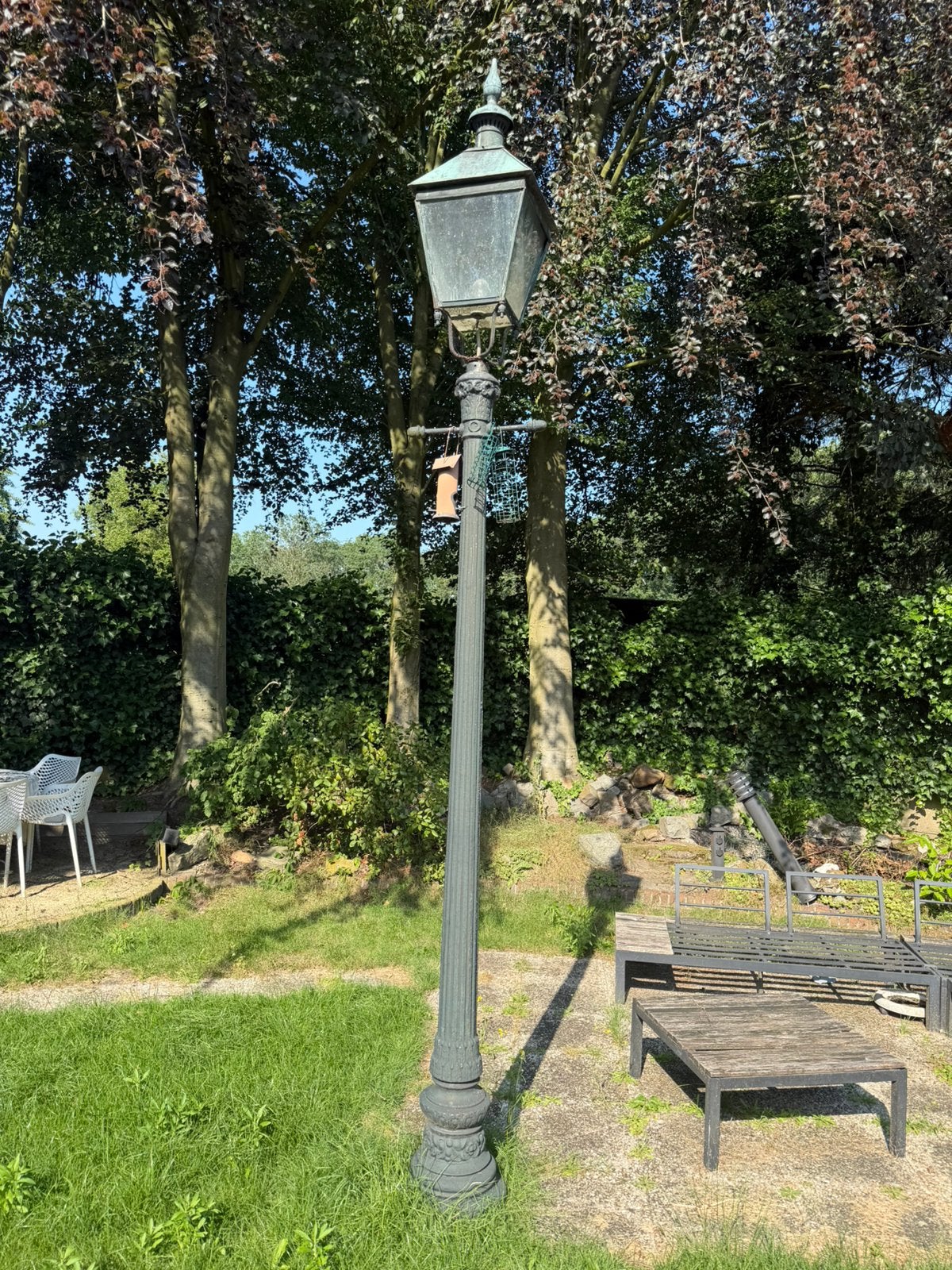 Lantaarnpaal tuin, Ophalen, Zo goed als nieuw, Glas