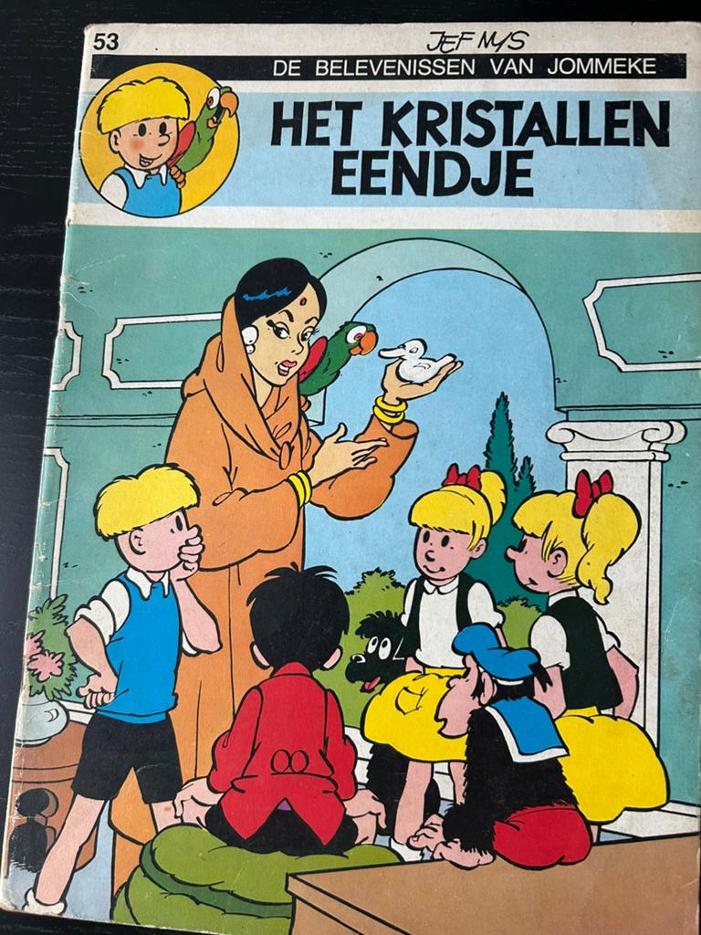 Jommeke Het kristallen eendje nr 53 zwart-wit, Boeken, Eén stripboek, Ophalen, Zo goed als nieuw