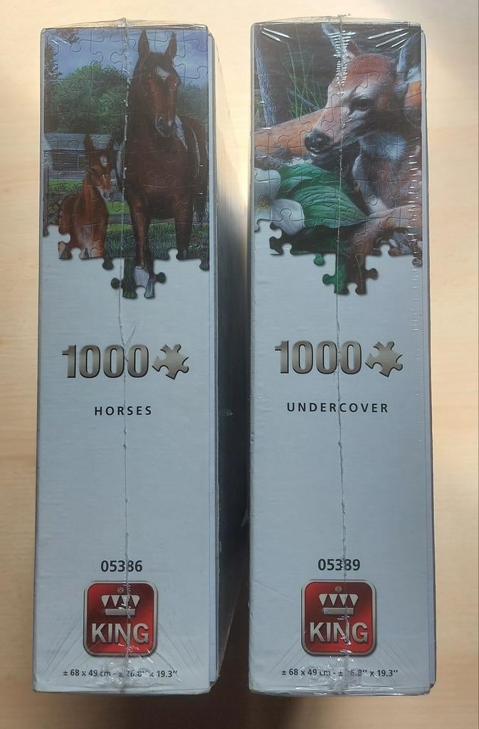 King puzzels, Hobby en Vrije tijd, Ophalen of Verzenden, 500 t/m 1500 stukjes, Nieuw, Legpuzzel