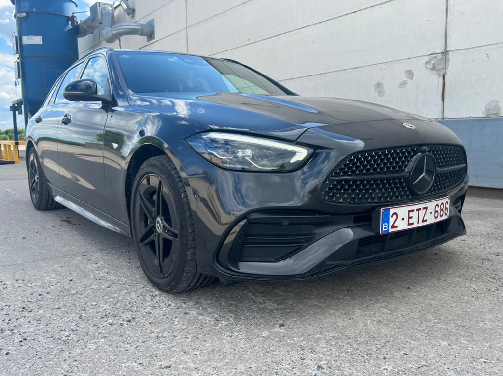 Mercedes-Benz  c300e T, Autos, Mercedes-Benz, Cuir, Argent ou Gris, Achat, Phares entièrement LED