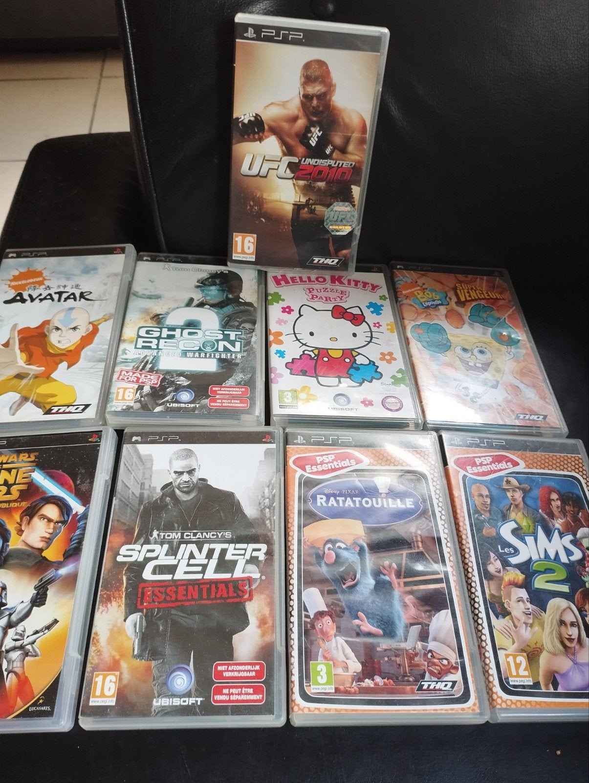 Lot 9 jeux psp, Enlèvement ou Envoi