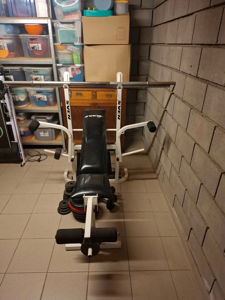 fitnessbank Sven multifunctioneel, Sport en Fitness, Ophalen, Gebruikt, Armen
