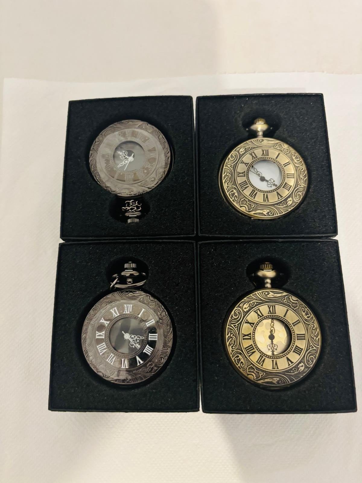 Vintage Zakhorloge – Antiek Design – Romeinse Cijfers – Kwar, Postzegels en Munten, Ophalen of Verzenden