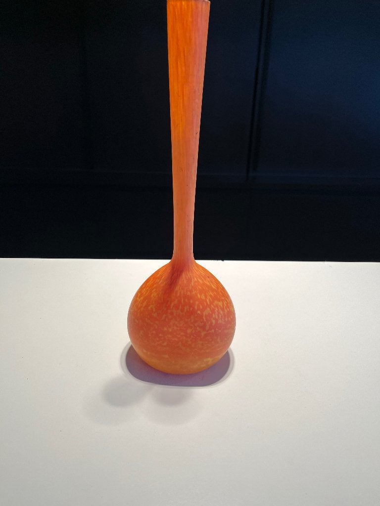 Art Deco Orange Berluze Art Delatte, Ophalen of Verzenden