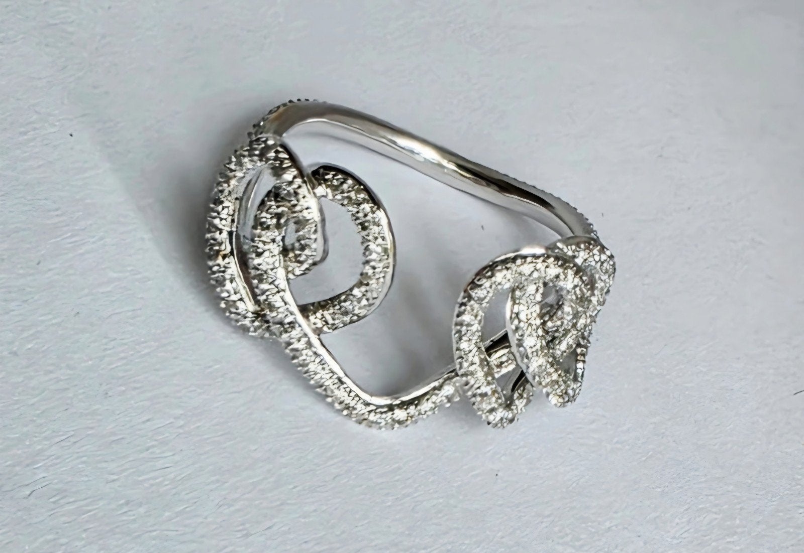 Exclusieve gouden hartvormige ring met diamanten, Ophalen of Verzenden