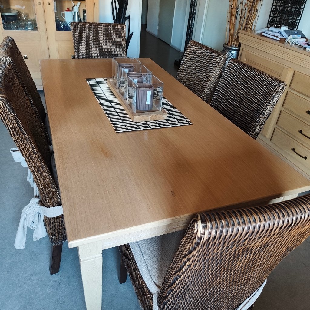 Ensemble table et chaises salle à manger, Maison & Meubles, Salles à manger complètes, Enlèvement, Utilisé, 4 à 6 chaises