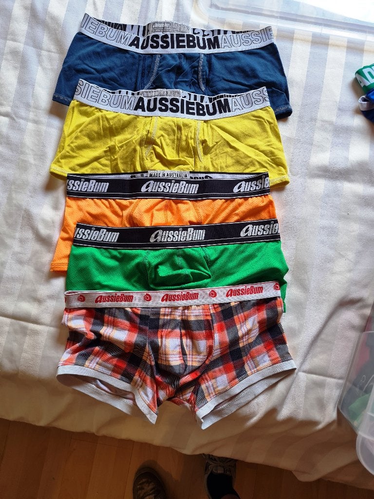 LOT DE 5 BOXERS TAILLE L AUSSIEBUM, Enlèvement, Multicolore, AUSSIEBUM, Boxer