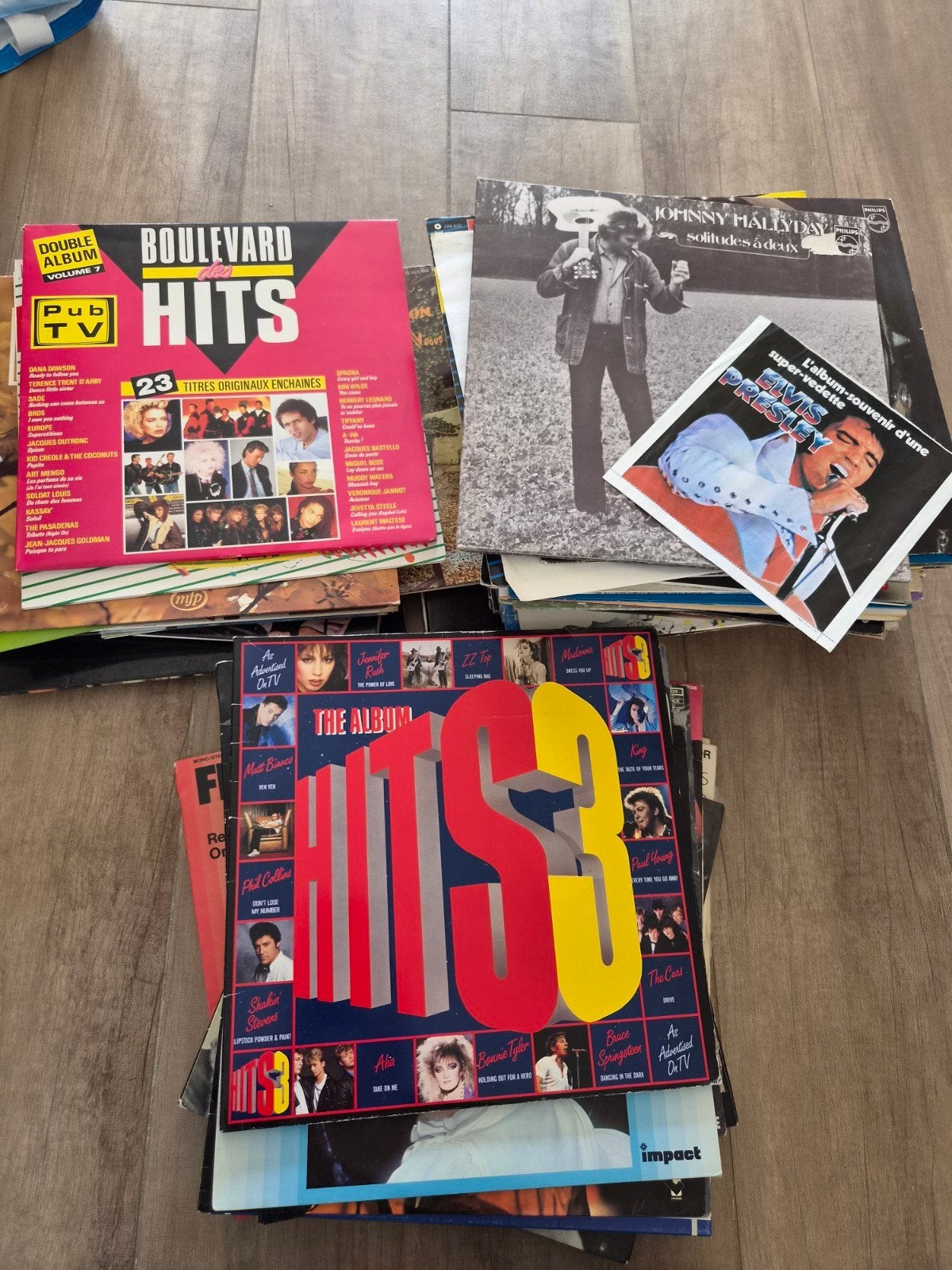 lot de 73 vinyles, Enlèvement
