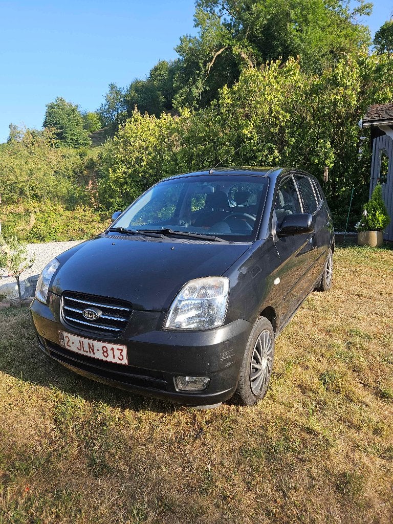 Kia Picanto 1.0 benzine — 2007 — 79.473 km, Auto's, Kia, Stof, Zwart, Overige kleuren, Handgeschakeld