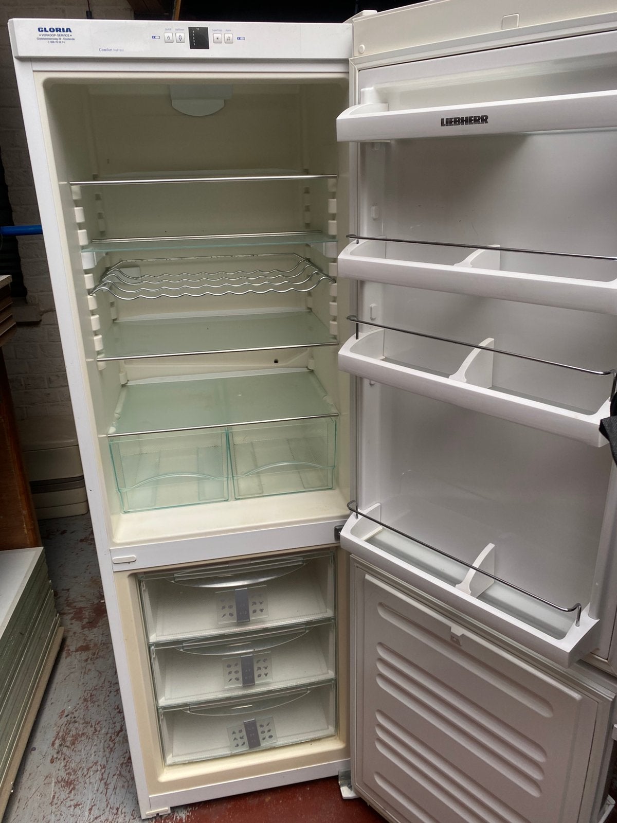 Vrijstaande frigo met vriezer merk liebherr, Electroménager, Moins de 60 cm, Congélateur, 160 cm ou plus, Enlèvement