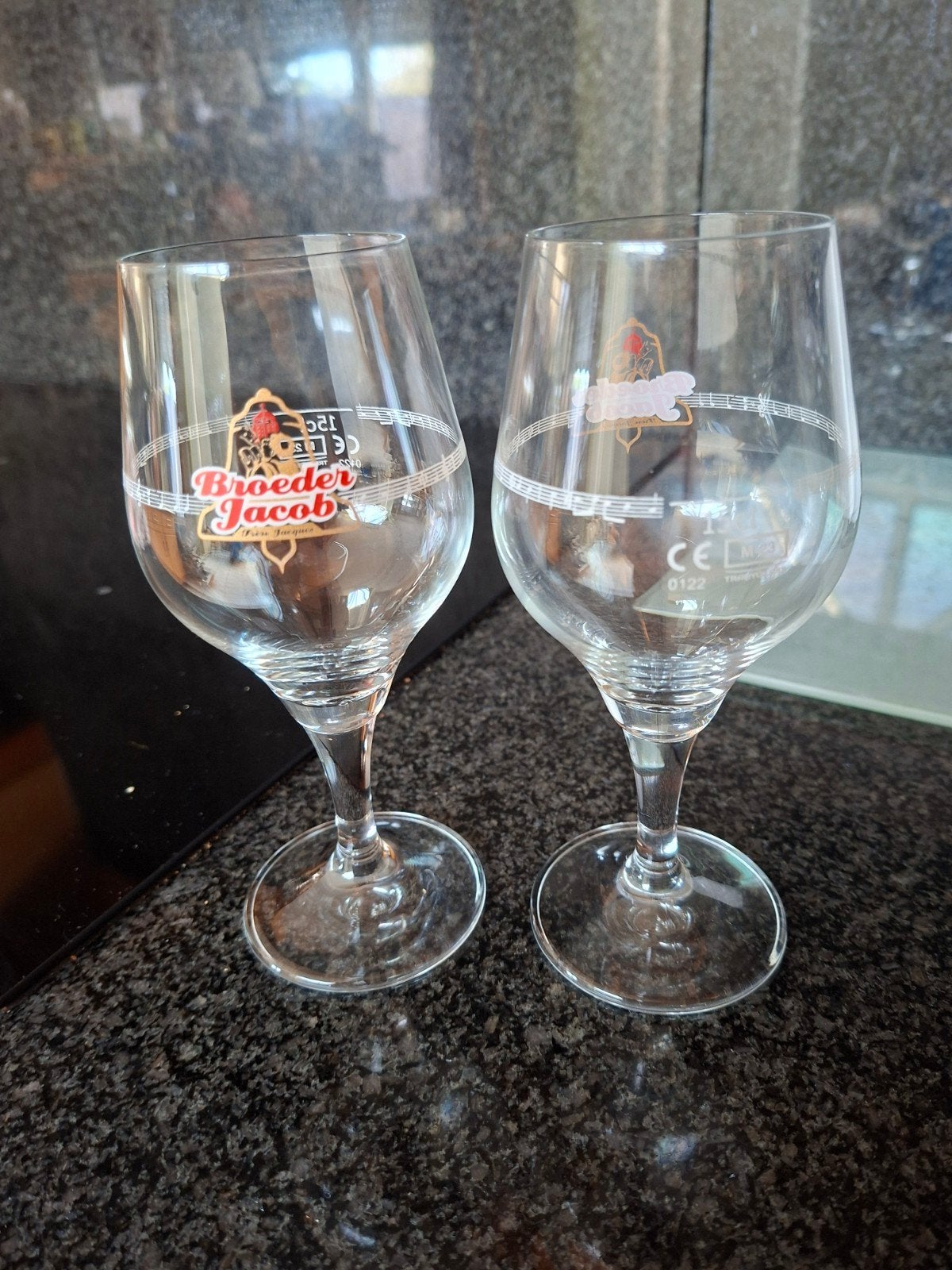 bierglazen broeder jacob, Verzamelen, Ophalen, Gebruikt, Bierglas