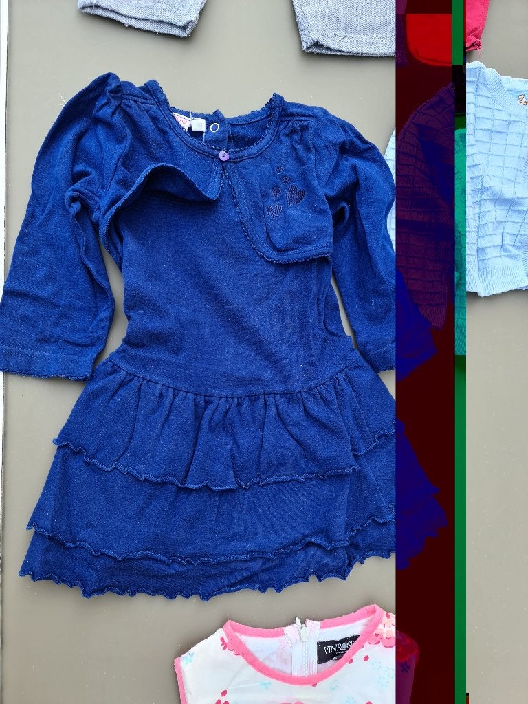 blauw kleedje, jurk Little Girl Star 80, Ophalen, Zo goed als nieuw