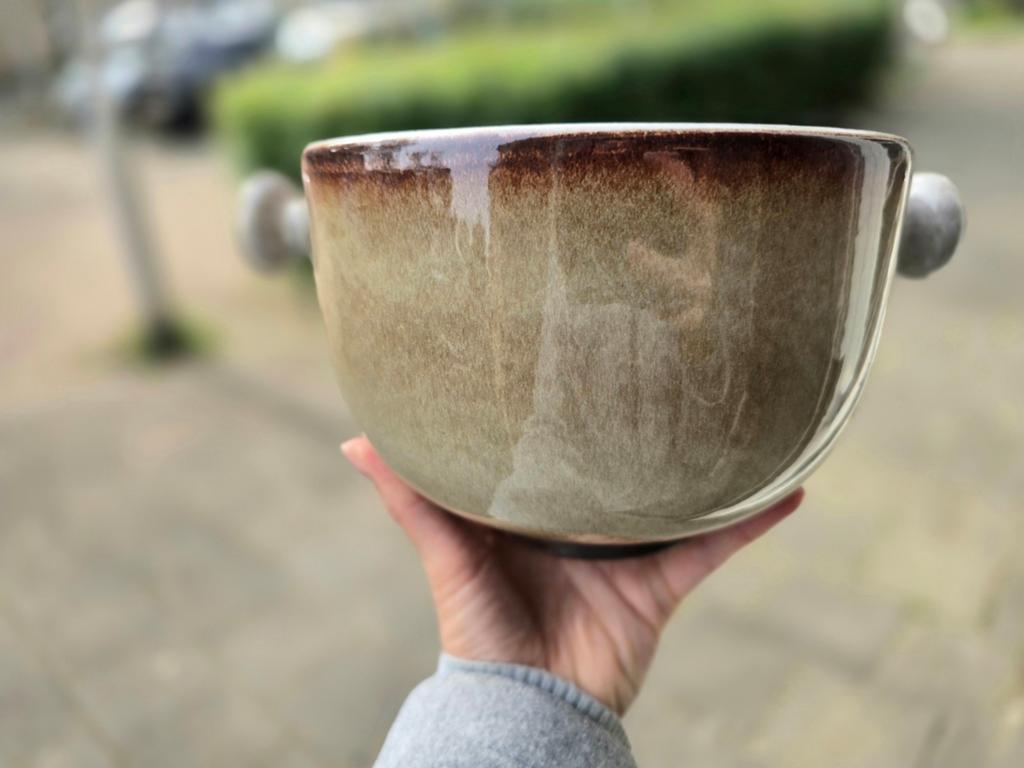 132 STUKS ZEER GROOT SERVIES!! Vintage grijs bruin jaren '50, Ophalen