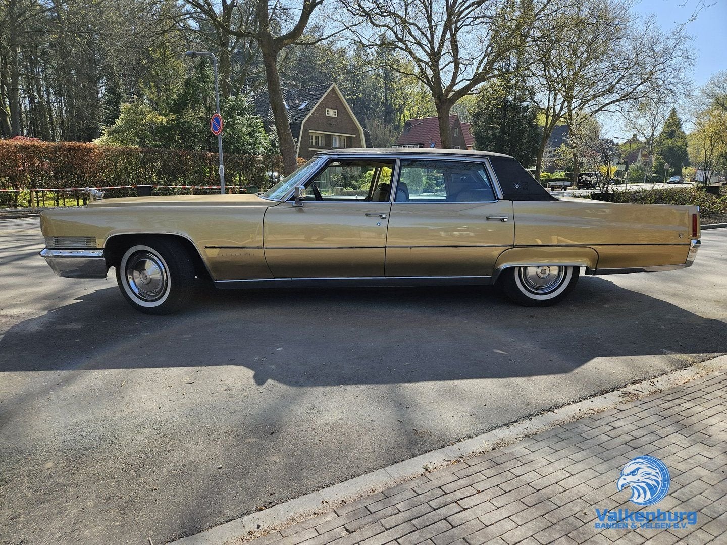 Cadillac Fleetwood Brougham  7.7 V8 LPG AUT 375 PK 1970 Goud, Auto's, Automaat, Overige kleuren, Bedrijf, Berline