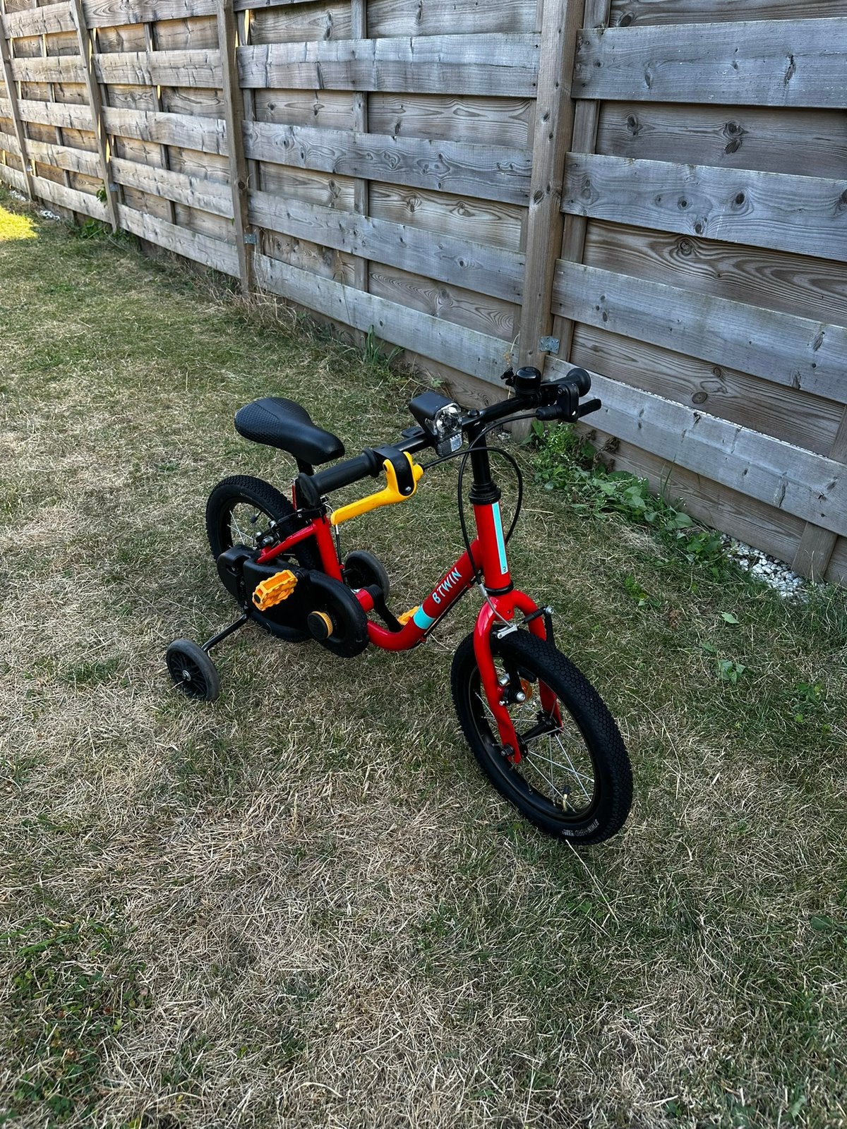 Kinderfiets te koop – 14 inch, Frein sur jante, Stabilisateurs, Enlèvement, Utilisé