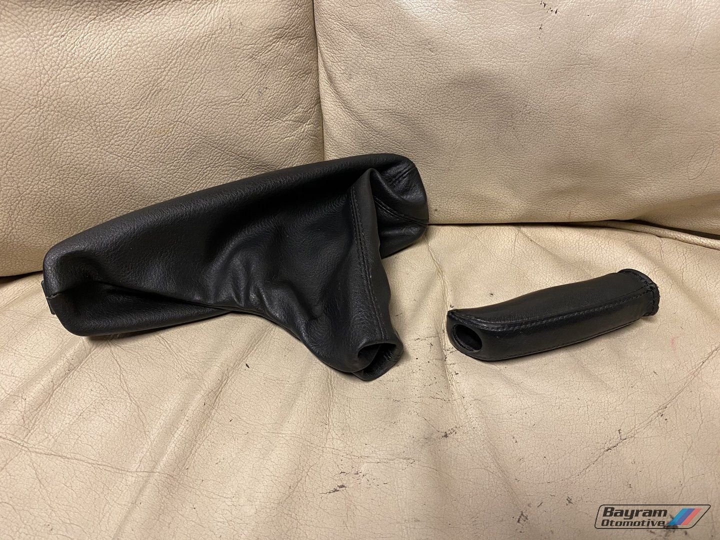Bmw E46 handrempook leder M3 handremhoes oem 3-serie pook, Auto-onderdelen, Gebruikt, -, -, Ophalen of Verzenden