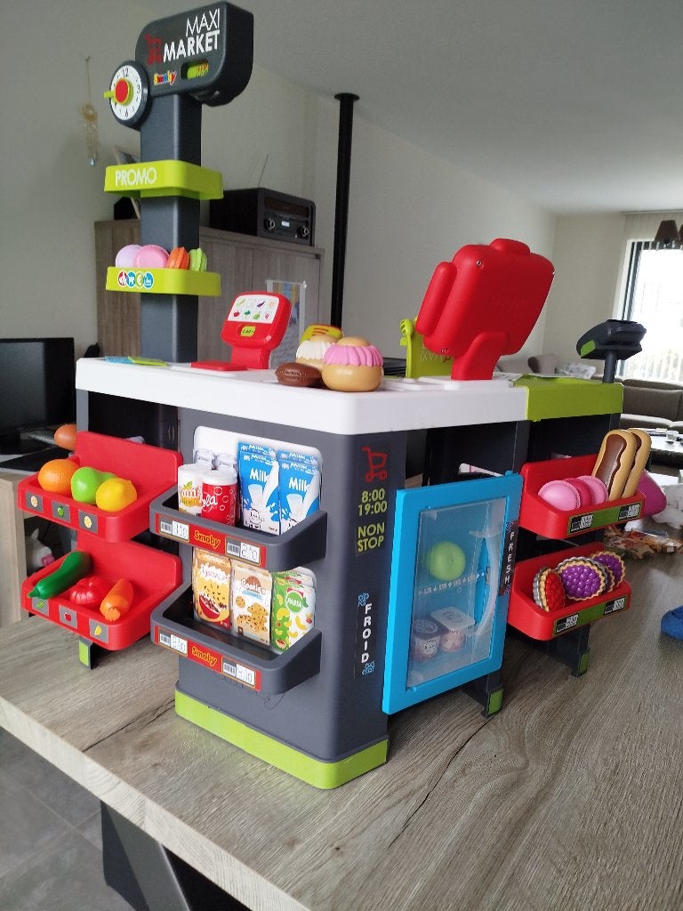 Smoby supermarkt, Ophalen, Gebruikt, Ontdekken, Met licht