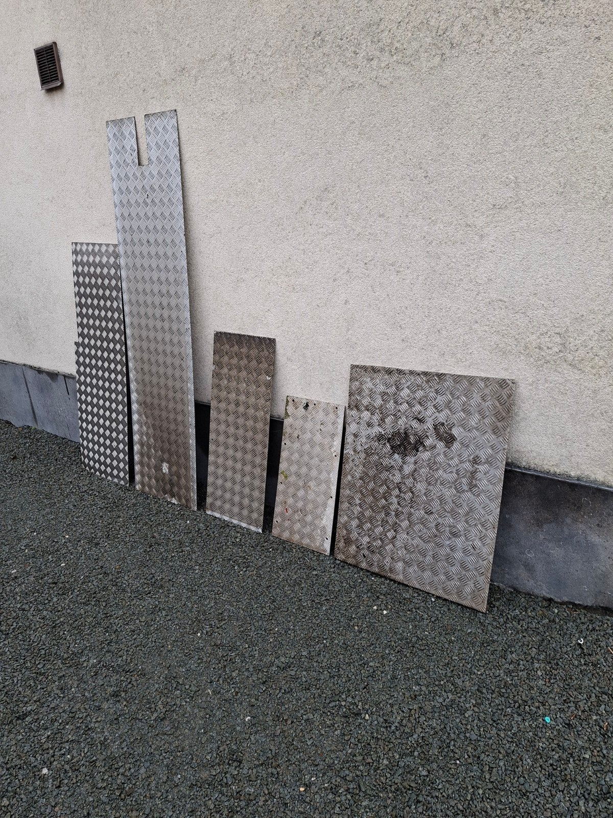 aluminium traanplaten + looprooster, Doe-het-zelf en Bouw, Ophalen, Aluminium