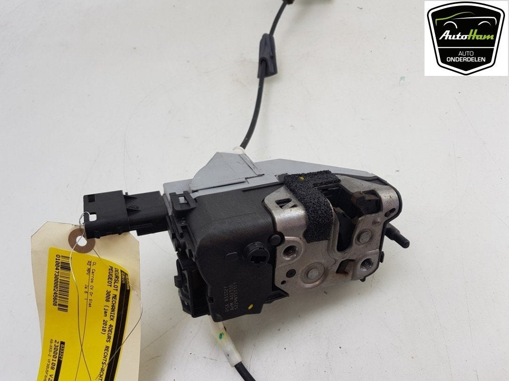 SERRURE DE PORTE RODS ARRIÈRE DROIT 3008 I (0U / HU), Utilisé, Peugeot
