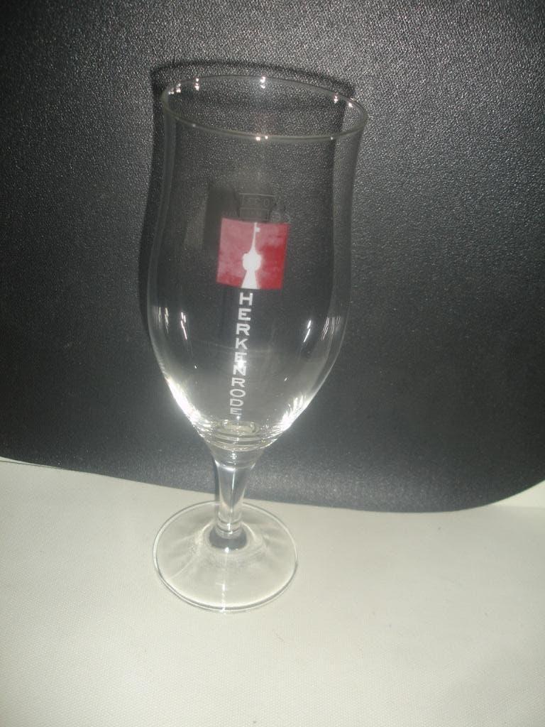 Bierglas Herkenrode, brij. St. Jozef, Opitter voor € 1,00, Ophalen of Verzenden, Gebruikt, Glas of Glazen, Overige merken