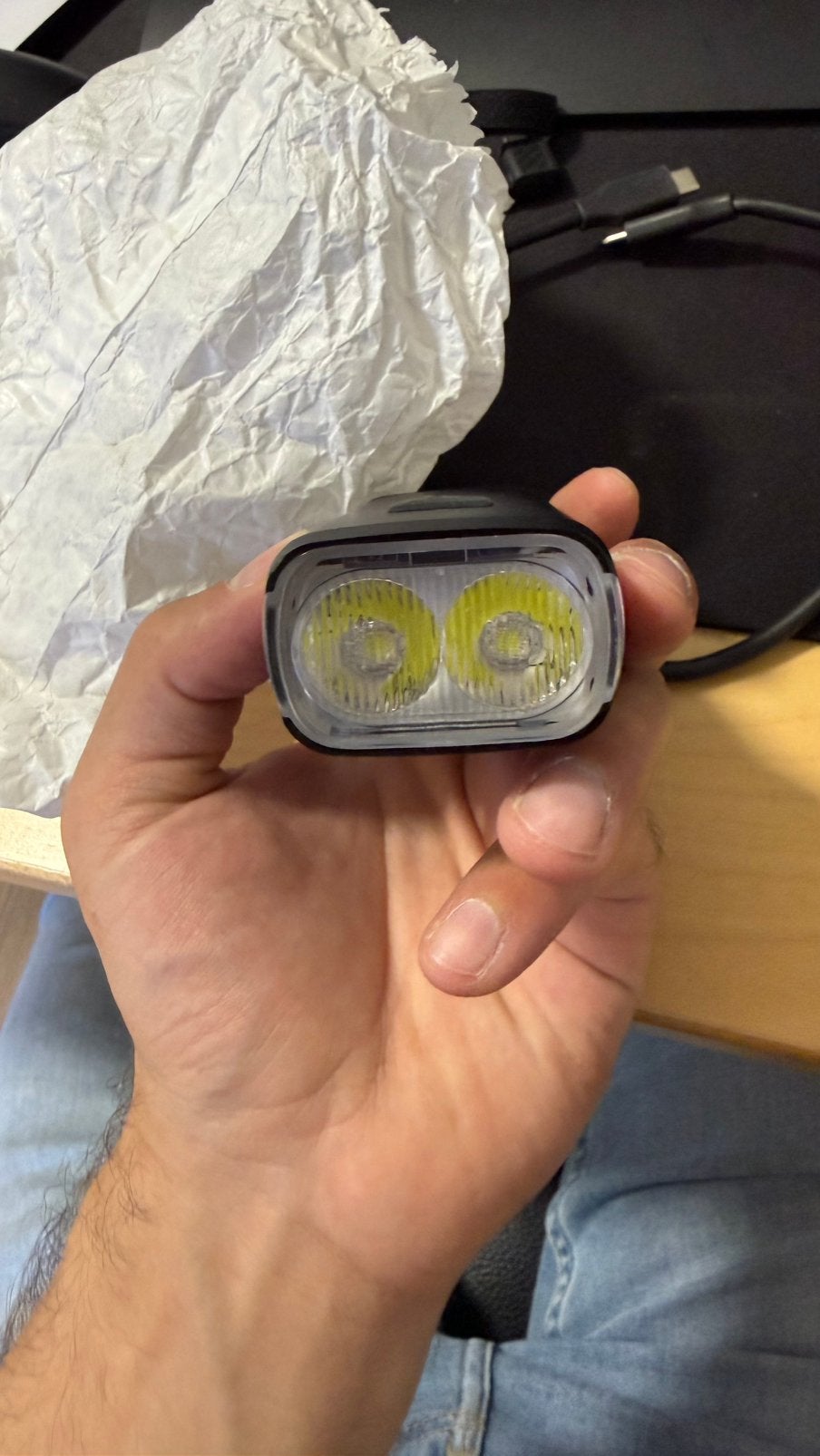 Lampe velo led ultra performante., Vélos & Vélomoteurs, Enlèvement, Comme neuf