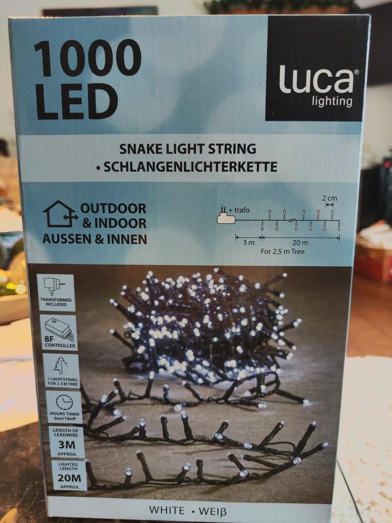 Guirlande lumineuse 1000 led neuf, Tuin en Terras, Ophalen, Led
