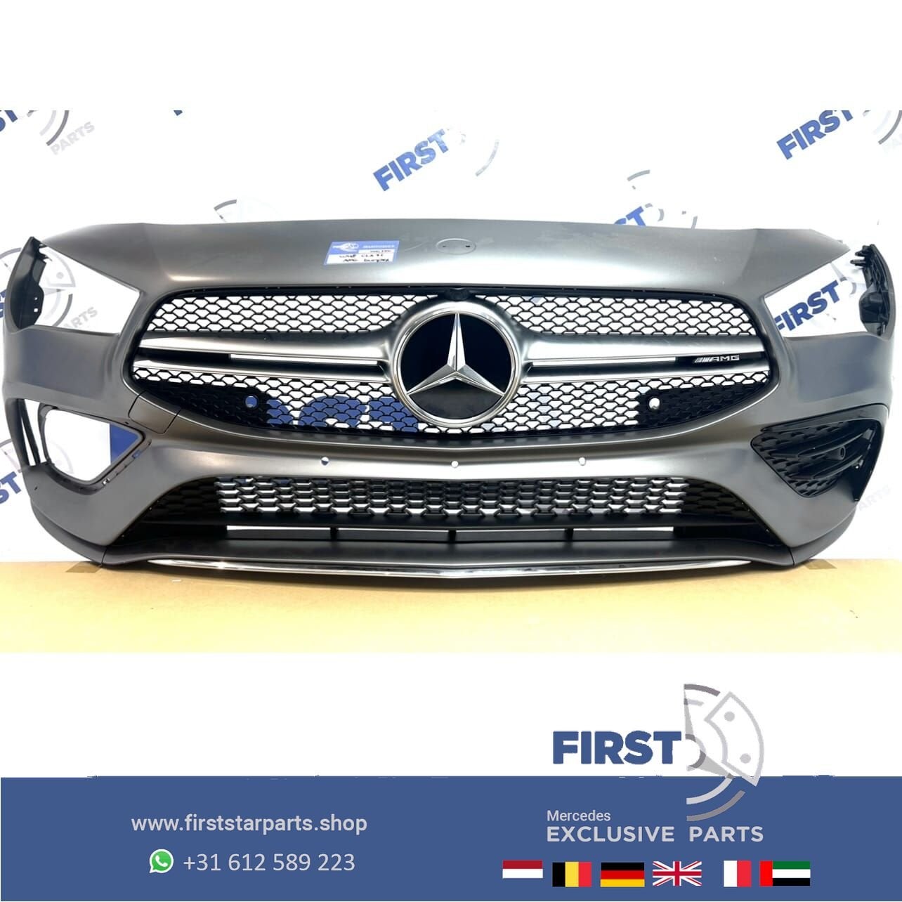 W118 C118 CLA35 AMG VOORBUMPER MAT GRIJS Mercedes 2018-2023, Utilisé, -, Avant, -