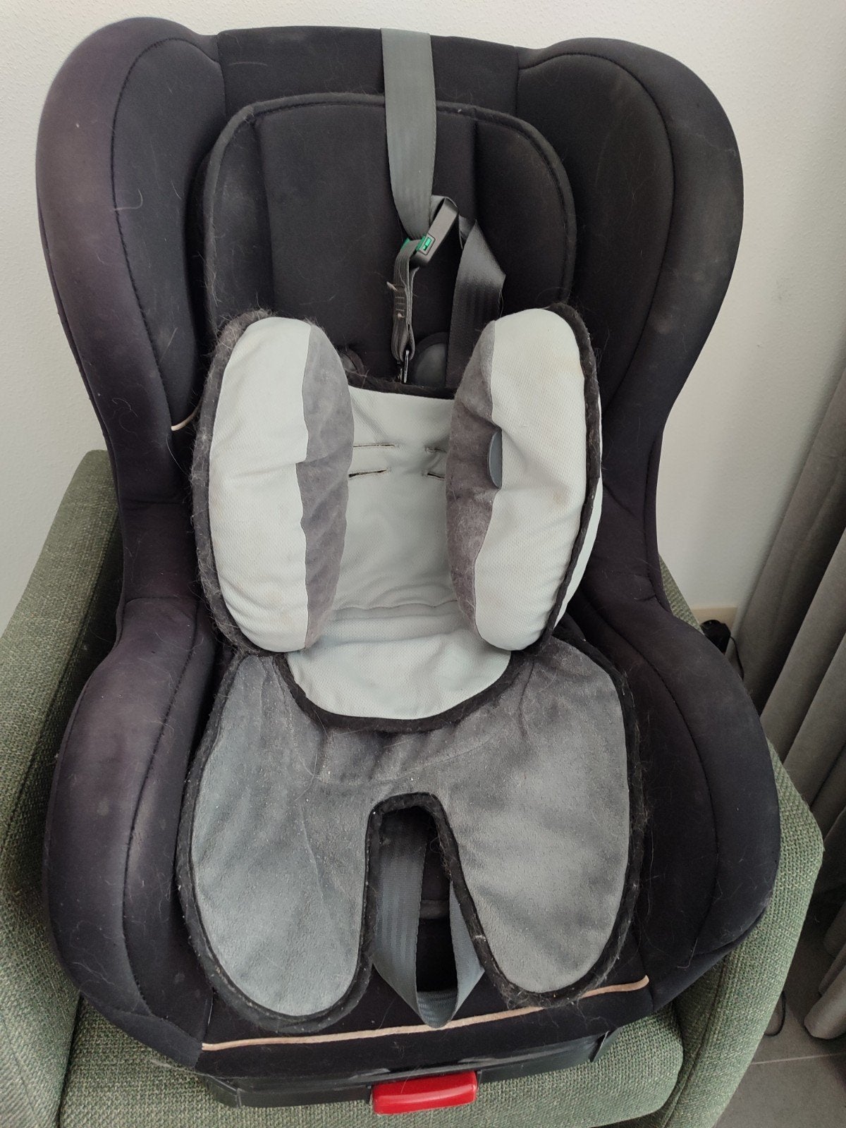 Autostoeltje met verkleiner, Ophalen, Gebruikt, 9 t/m 18 kg, Isofix