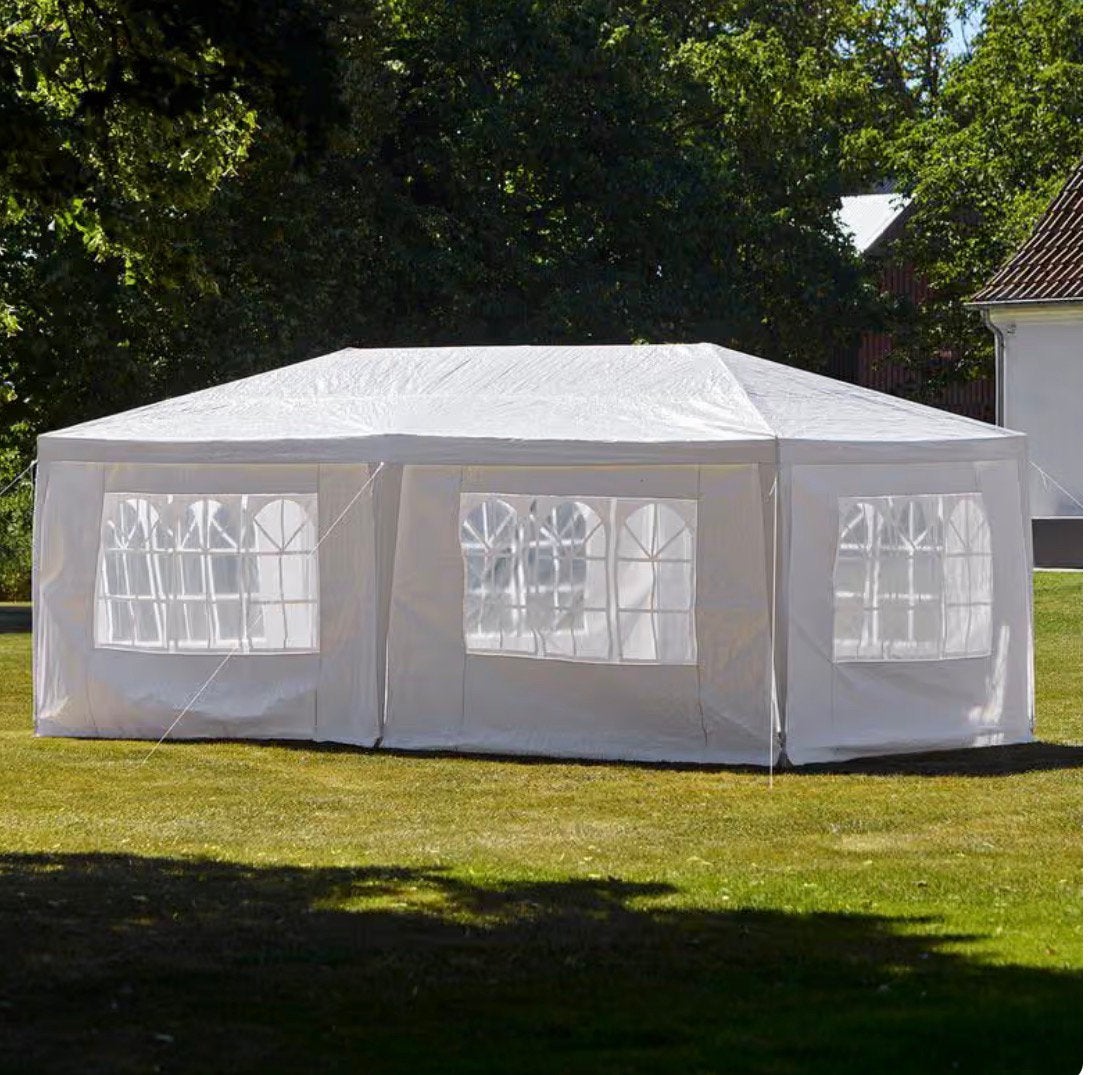 Partytent XL met zijwanden - Wit, Ophalen of Verzenden, Zo goed als nieuw, Partytent