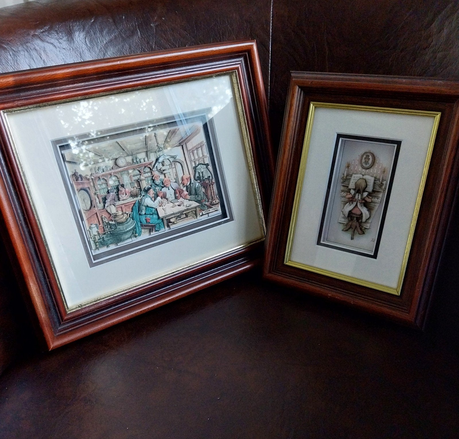 Set van 2 Anton Pieck 3D Schilderijen (Decoupage) - Prachtig, Ophalen, Schilderij