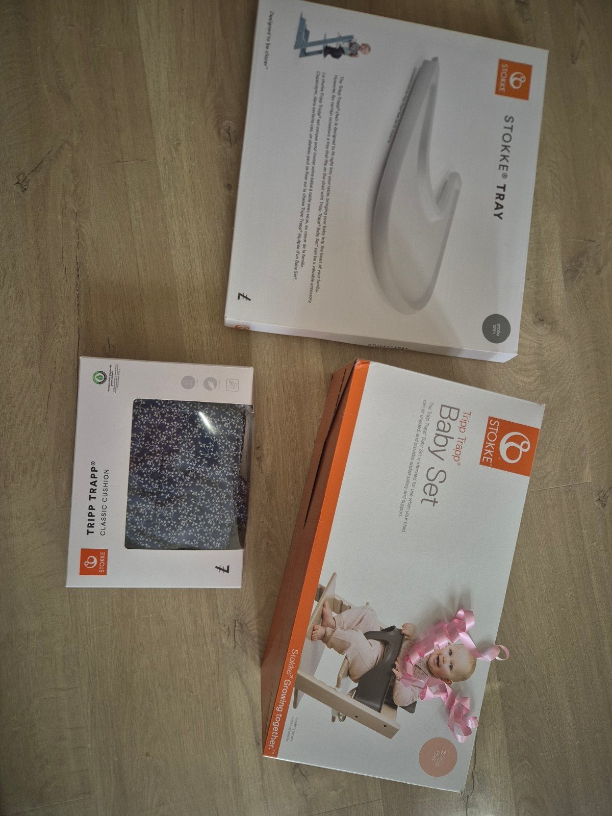 tripp trapp baby set, tray en kussen, Enlèvement, Comme neuf