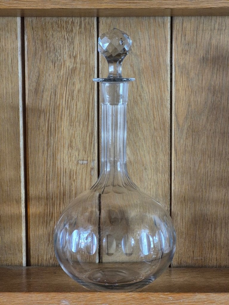 Grande carafe vintage avec bouchon émeri, Antiquités & Art, Enlèvement ou Envoi