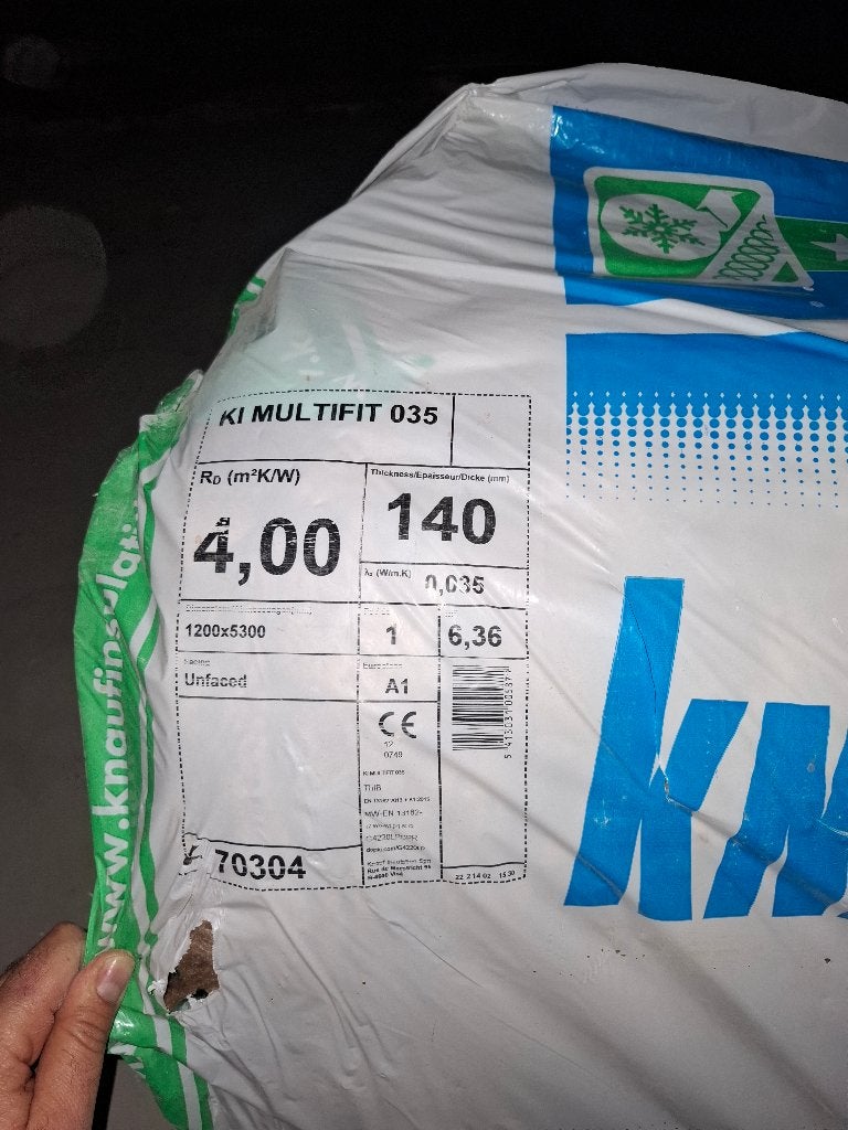 Knauf KI Multifit 035 , épaisseur 14 cm, Neuf, Laine de verre, Enlèvement, 5 à 10 m²