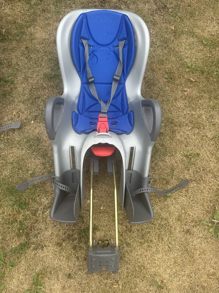 kinderzitje, Fietsen en Brommers, Fietsaccessoires | Fietsstoeltjes, Ophalen, Gebruikt, Achterzitje, OK Baby