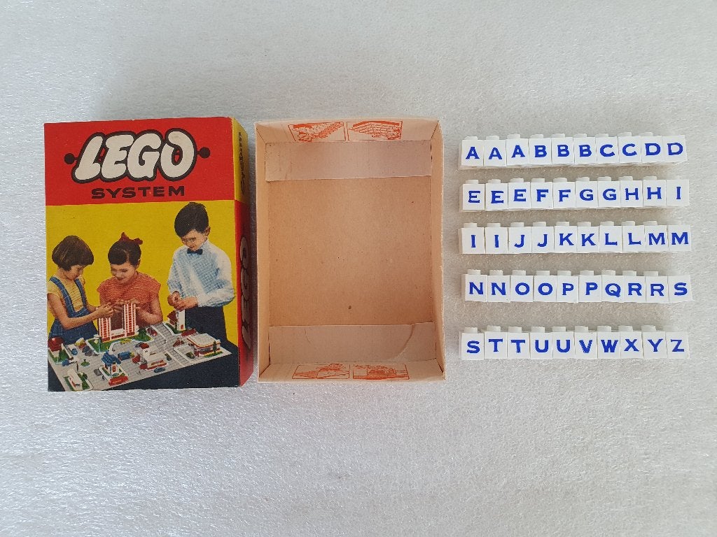 Lego System 234: Alfabet / Letters (in doos), Gebruikt, Lego, Ophalen of Verzenden, Complete set