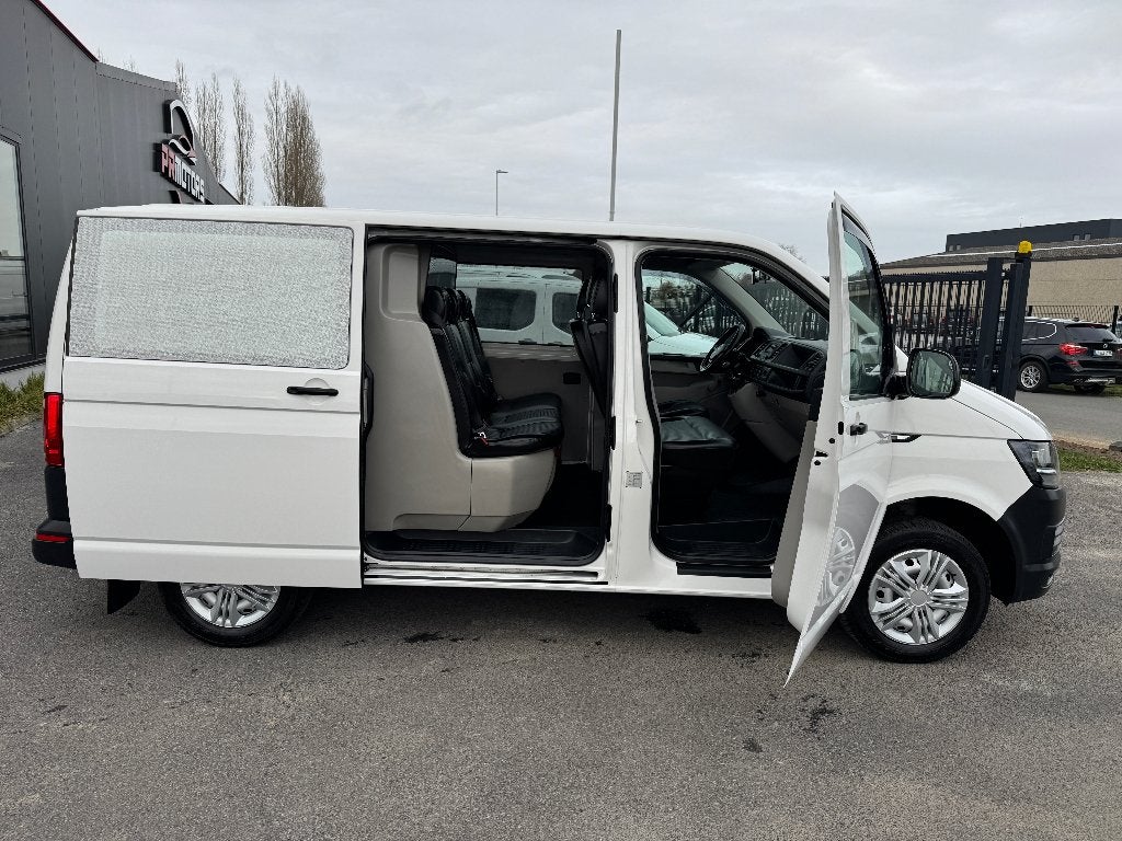 Volkswagen Transporter 2.0 tdi T6 6plaatsen dubbel cabine, Auto's, Voorwielaandrijving, 4 cilinders, Volkswagen, Wit