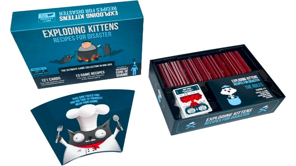Exploding kittens: recipes for disaster, Vijf spelers of meer, Ophalen, Zo goed als nieuw, Exploding kittens