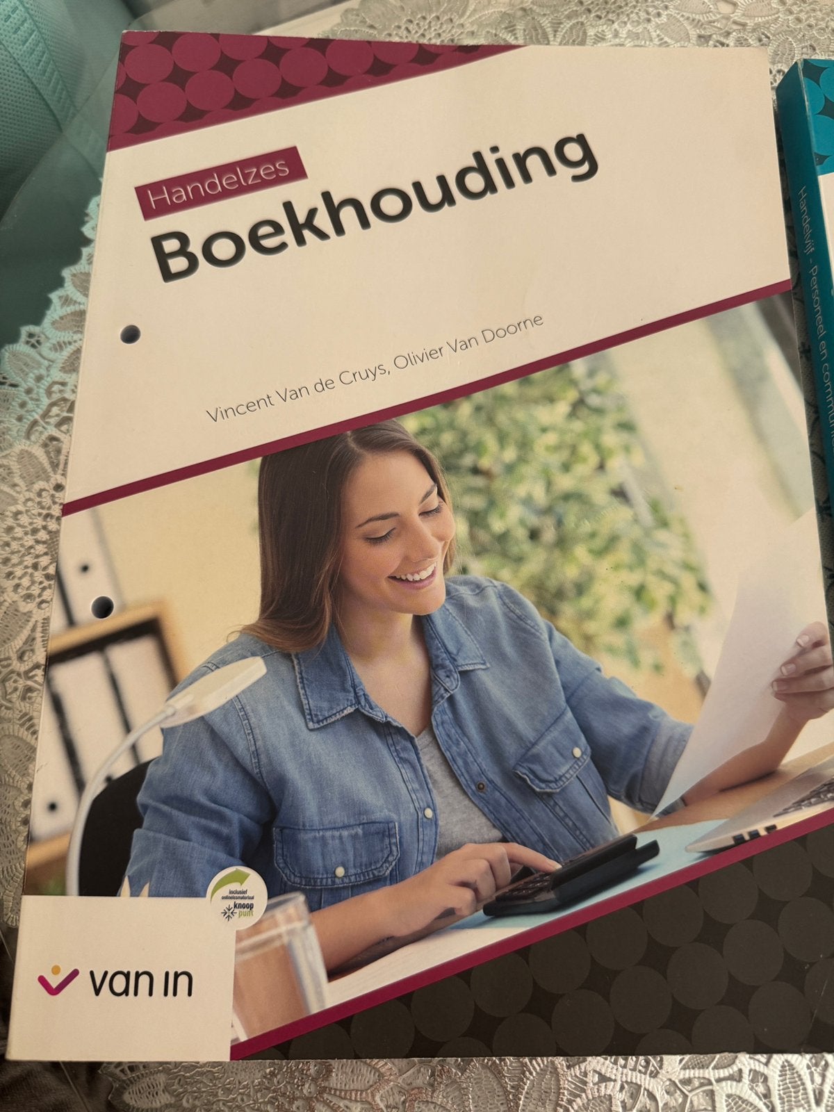 Schoolboek 6 de middelbaar richting handel boekhouding boek, Enlèvement, Comme neuf