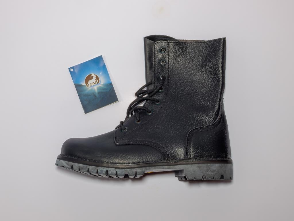 NEW Bottes BECK cuir noir | Semelle Vibram - Lot EU45-46-47, Vêtements | Hommes, Chaussures, Neuf, Bottes, Noir, Enlèvement ou Envoi