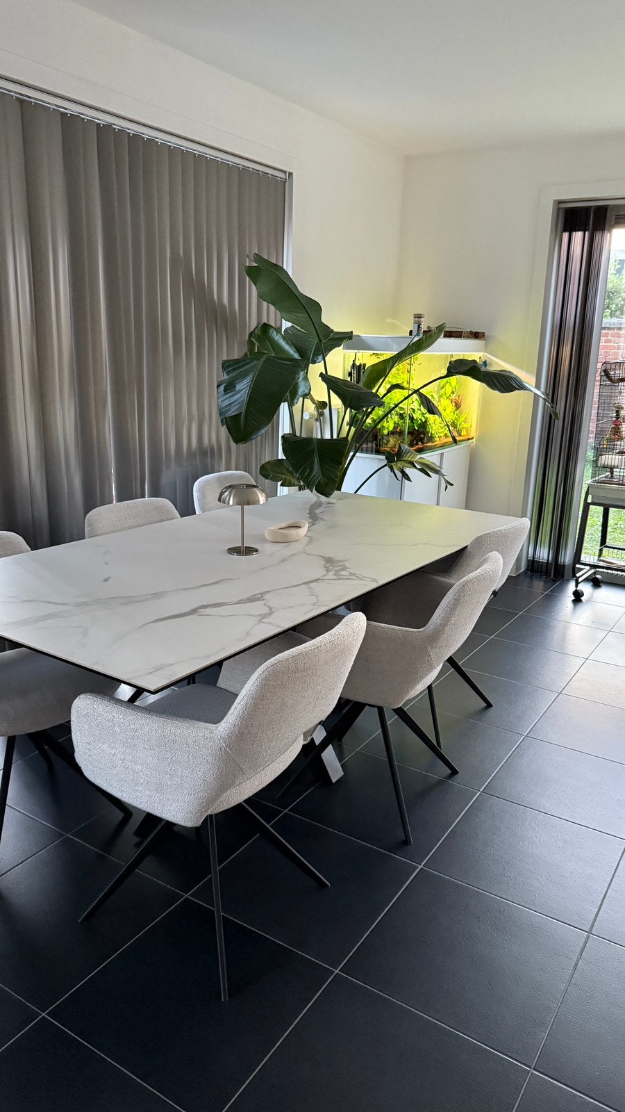 Table de salle à manger Parker Eettafel Keramiek, Enlèvement, Comme neuf, Cinq personnes ou plus, Autres matériaux