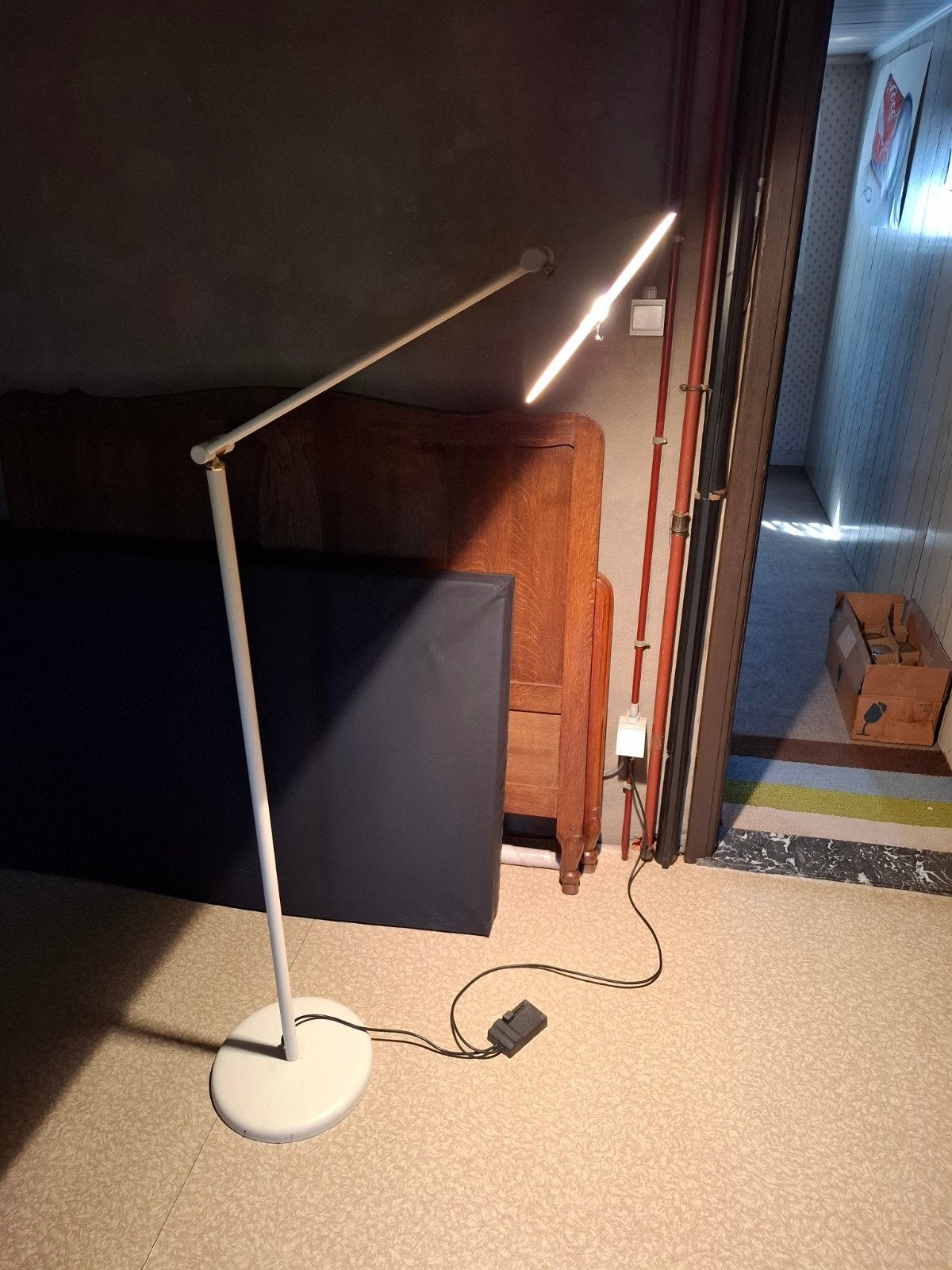 Staanlamp met dimmer, Ophalen