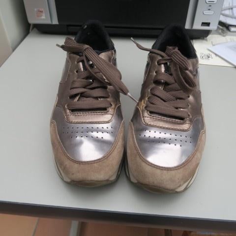 Sneakers bruin metallic Hogan mt 37, Enlèvement ou Envoi, Sneakers et Baskets, Comme neuf, Hogan