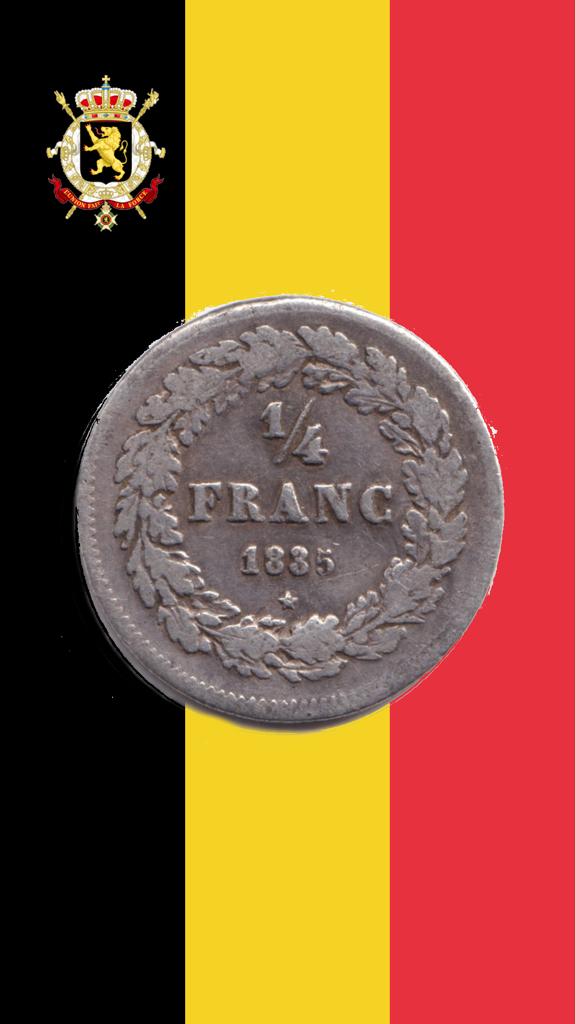 1/4 frank 1835 - Leopold I, Postzegels en Munten, Verzenden, Zilver, Losse munt, Zilver