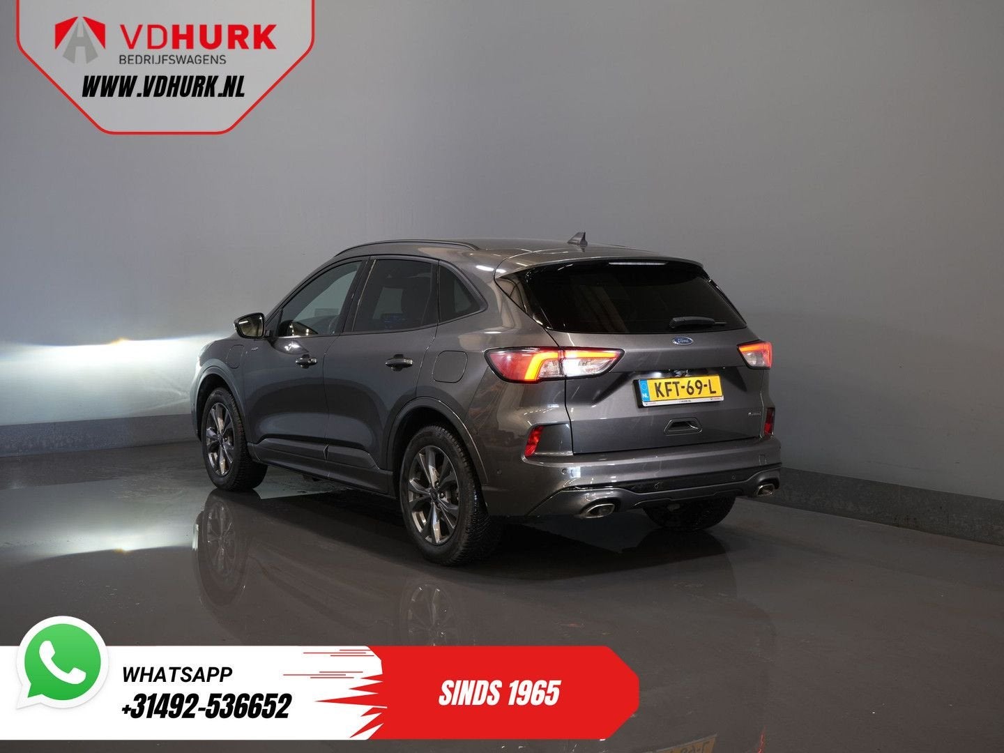 Ford Kuga 2.5 PHEV 225 pk ST-Line LED/ Head-Up/ Adapt.cruise, Auto's, Ford, Automaat, 14 kWh, Bedrijf, Hybride Elektrisch/Benzine